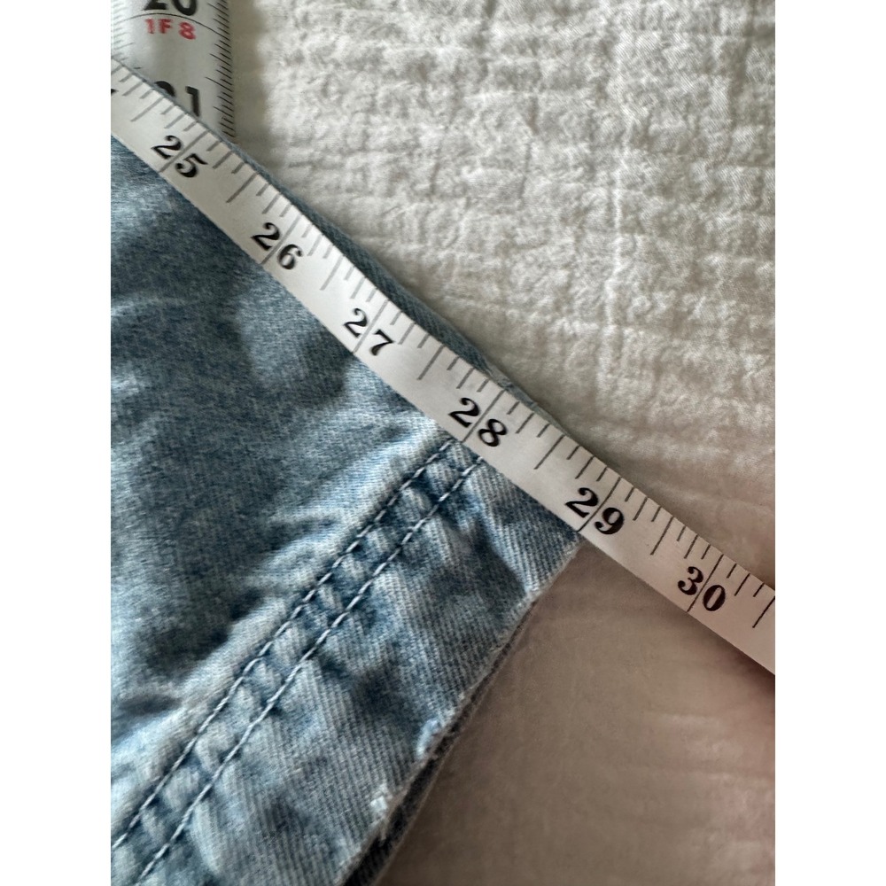 The Ragged Priest Light Wash Denim Cargo Pants Wide Leg Utility Jeans 30 Y2K - Picture 15 of 15